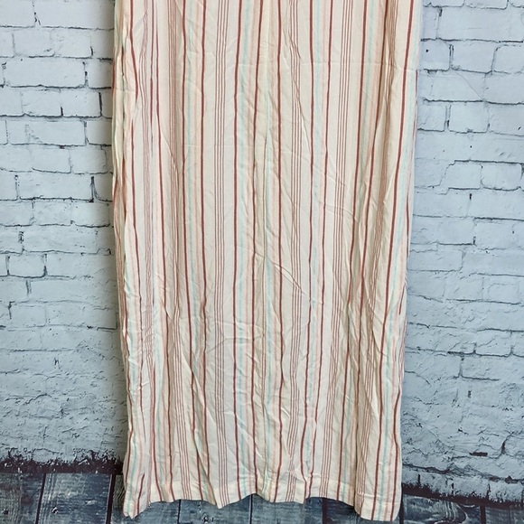 Tavik Gia Cover-Up Midi Dress Multi Stripe Button Detail XS Swim Vacation Boho - Picture 14 of 16